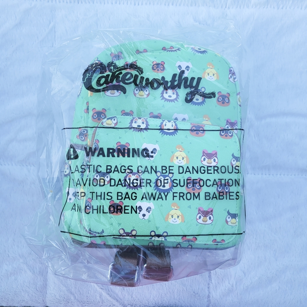 NWT Animal Crossing: New Horizons All Over Print Mini Backpack - Picture 5 of 7